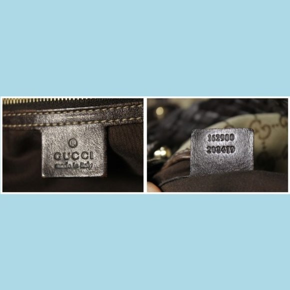 GUCCI Sukey Tote Handbag Bag Purse Guccissima Logo Italy Monogram Vintage Braid - Picture 10 of 12